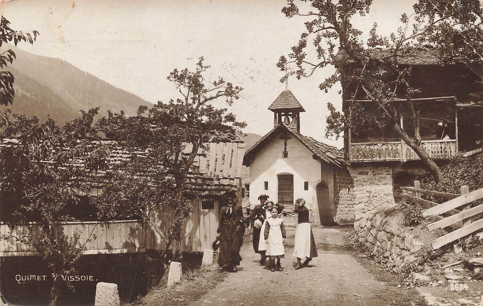 Cartoline postali: Quimet s/ vissoie – Usato da Biasca venduto da Blenio71