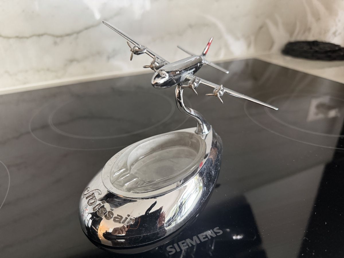Swissair Aschenbecher: Swissair Aschenbecher DC 6 – Gebraucht aus Safenwil von Corahund