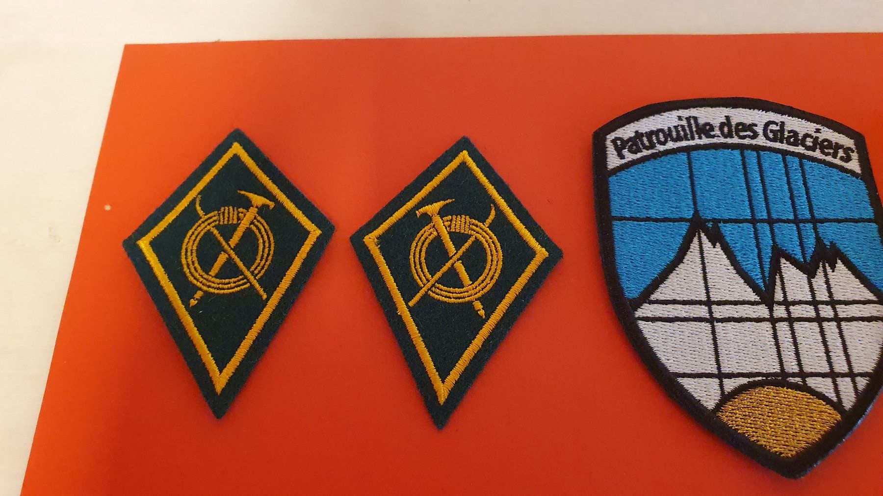Schweizer Armee Uniformi: Gebirgs - Abzeichen der Schweizer Armee mit rare Variante – Usato da Richigen venduto da Auerhahn11 2