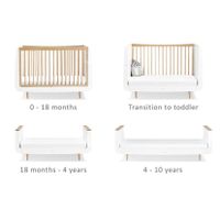 Baby-/Kinderbett SnuzKot Skandi (0-10 Jahre; inkl. Matratze)
