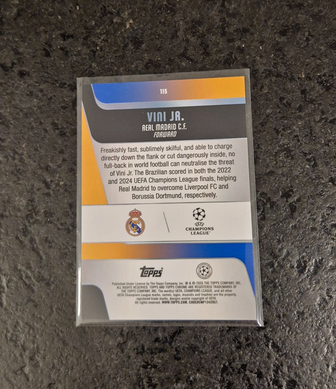 Topps Sammelbilder & Trading cards: Vini Jr. /250 - Real Madrid - Topps – Neu (gemäss Beschreibung) aus Burg AG von Danoe 1