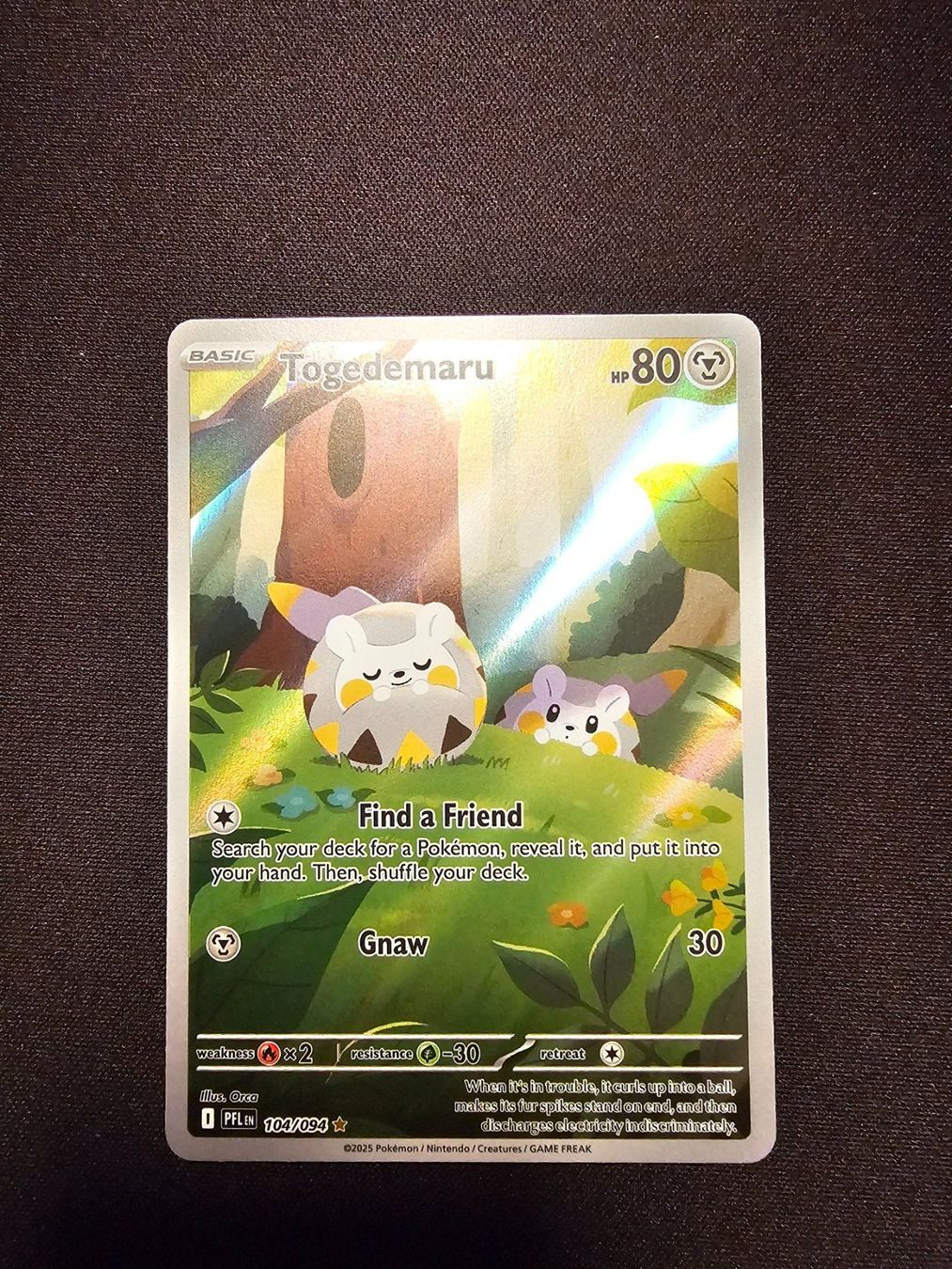 Pokémon Sammelbilder & Trading cards: Togedemaru EN 104/094 – Gebraucht aus Lufingen von Argannon