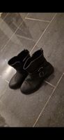 Damen Stiefel schwarz mit Schnallen guter Zustand 38