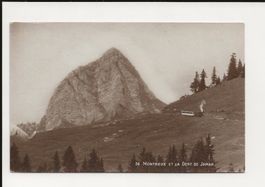 AK ca.1920 Montreux und Dent de Jaman mit Zahnradbahn 🤓