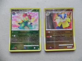 2 Pokémon Sammelkarten 2008 Text Deutsch je 100 KP glänzend