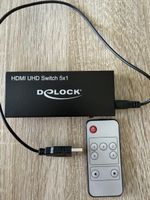 Delock HDMI Switch 5x1 UHD mit Fernbedienung guter Zustand