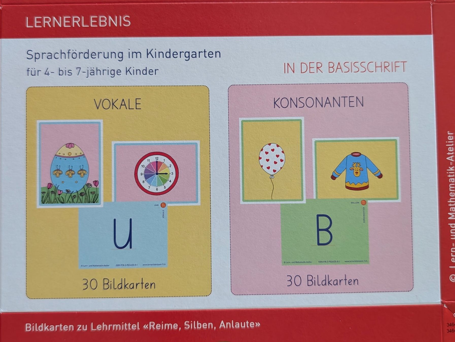 Karten: Bildkarten Vokale und Konsonanten – Gebraucht aus Weite von Nur63 3