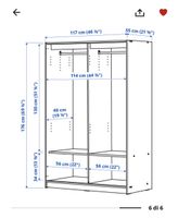 Wardrobe white sliding doors