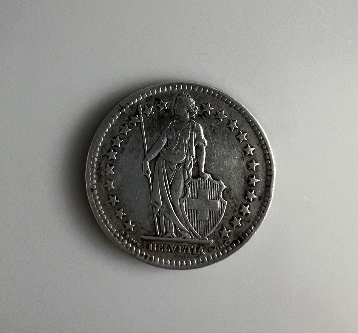 Alle Münzen: 2 Franken 1945 Silber  – Gebraucht aus chur von Ika11 1