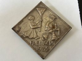 Basler Silber-Fasnachtsplakette 1932