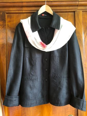 neuwertige, lässige Leinenjacke, LeComte, 100% Leinen