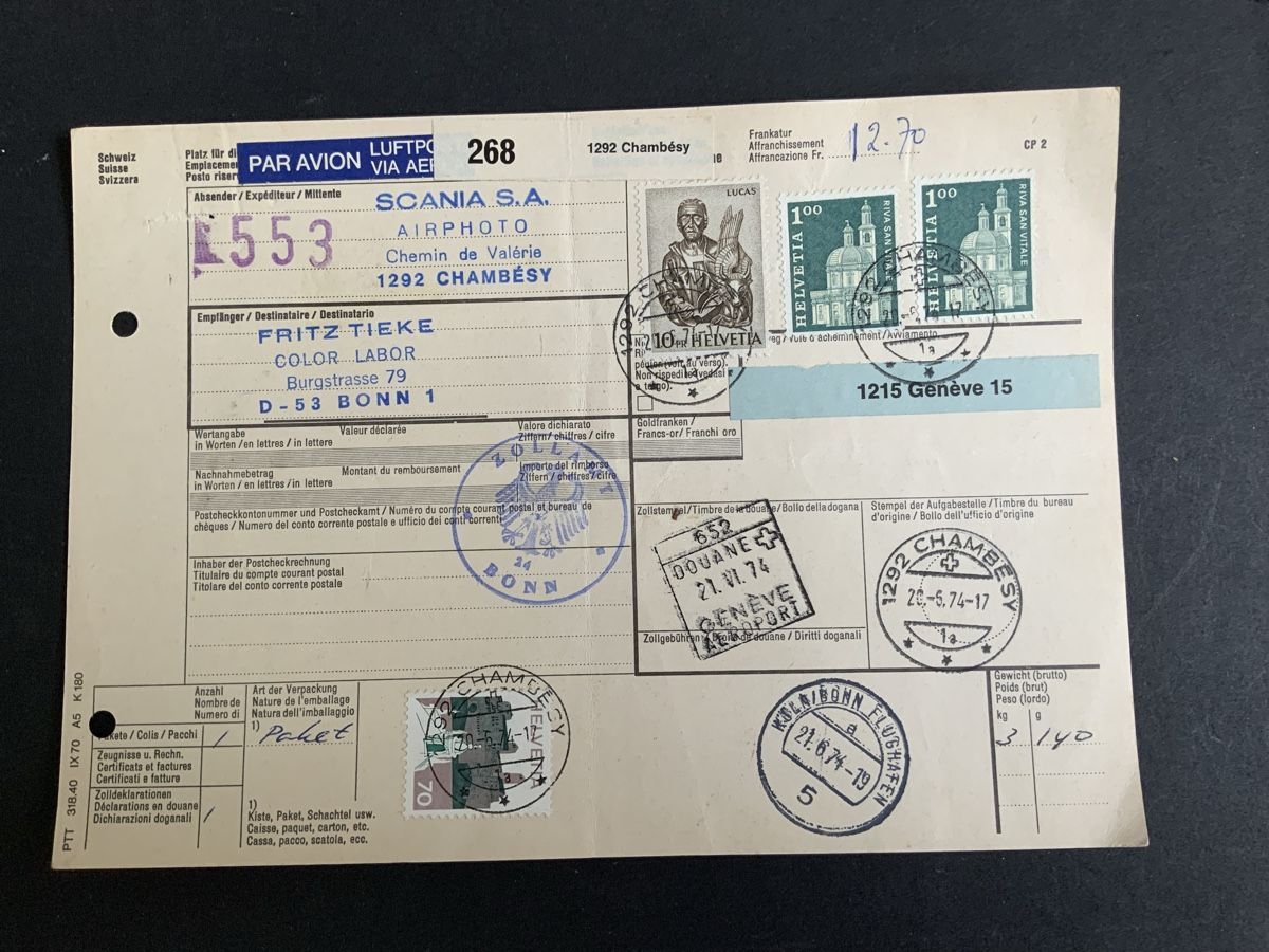 Tutti i francobolli: Chambesy Briefmarken – Usato da Binningen venduto da chr_cr5n