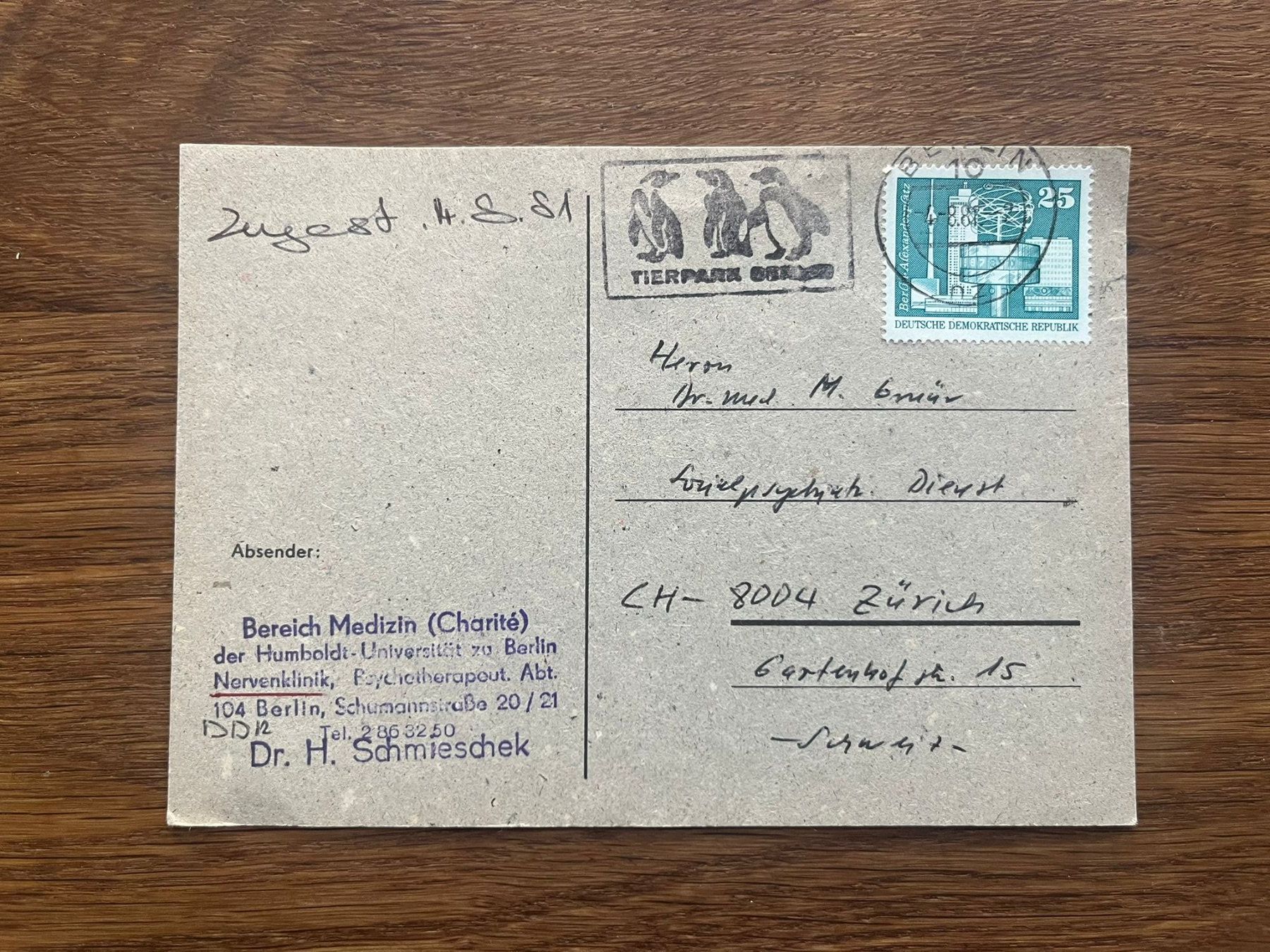 Tutti i francobolli: DDR-Postkarte 1981 Tierpark Berlin Stempel – Usato da Schlieren venduto da mki_xfh9