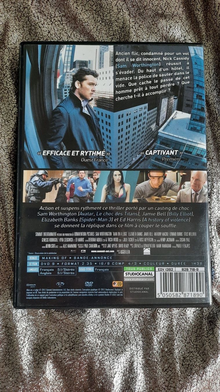 Tutti i DVDs: DOS AU MUR  avec Sam Worthington – Usato da Lausanne venduto da BrigitteAnne 1