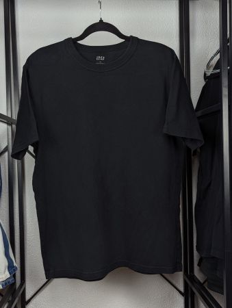 T-shirt noir Uniqlo 100% Coton - Taille M