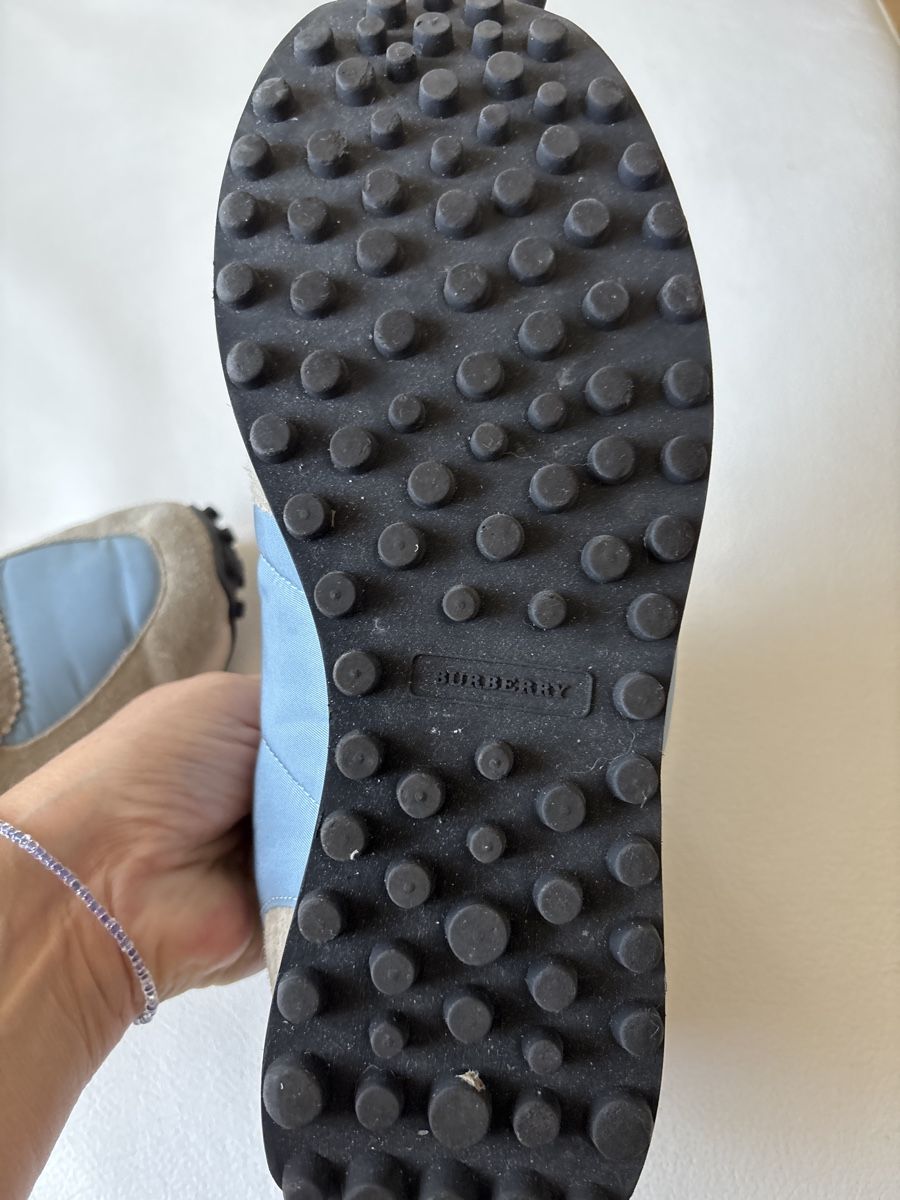 Burberry Scarpe da uomo: Burberry Sneaker Gr.41/ Grau/Blau! – Usato da langenthal venduto da rundholz7 8