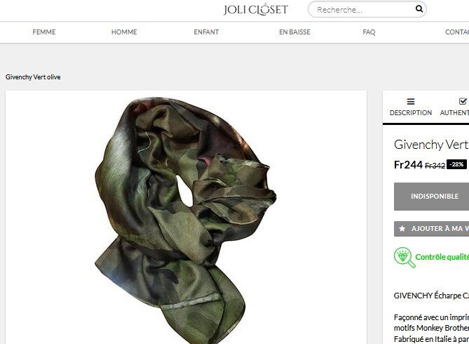 Givenchy Foulard & Sciarpe: Schal Givenchy châle – Nuovo e nell'imballaggio originale da Collonges venduto da arashee 6
