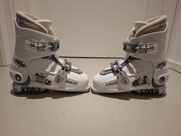 Chaussures de ski Roces taille 30 a 35 ajustables blanc bon 