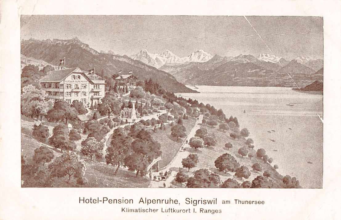 Cartoline postali: GRUSS aus SIGRISWIL BE 1924 – Usato da Lufingen venduto da Rac0