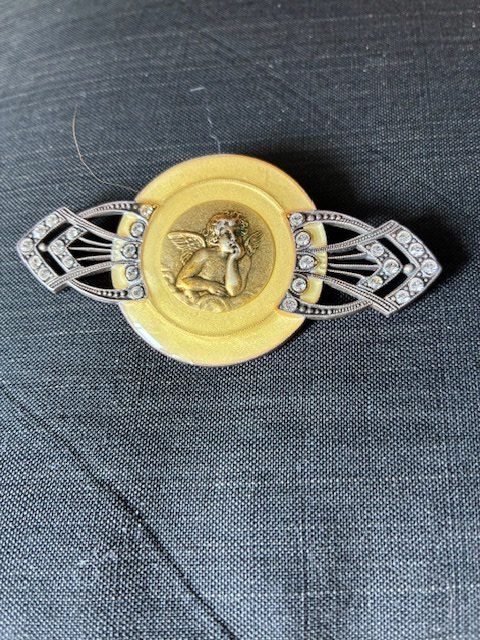 Spille & Fermagli: broche art déco signée C.popesco – Usato da Evilard venduto da nenette01 2