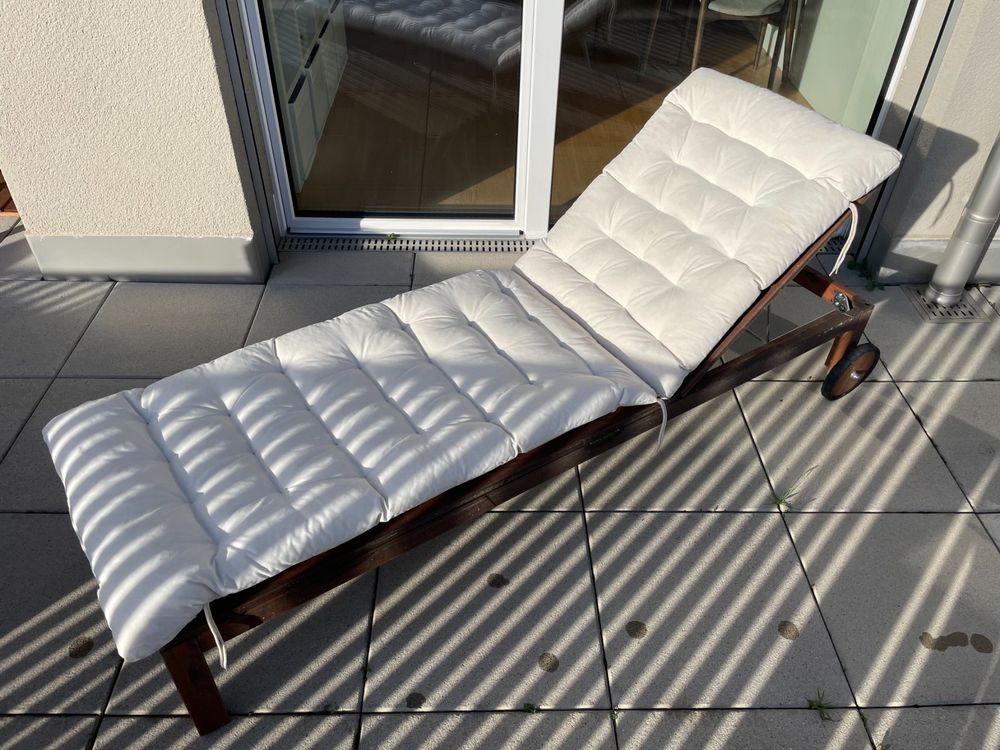 Liegestuhl IKEA Holz Braun inkl. Matratze Kaufen auf Ricardo