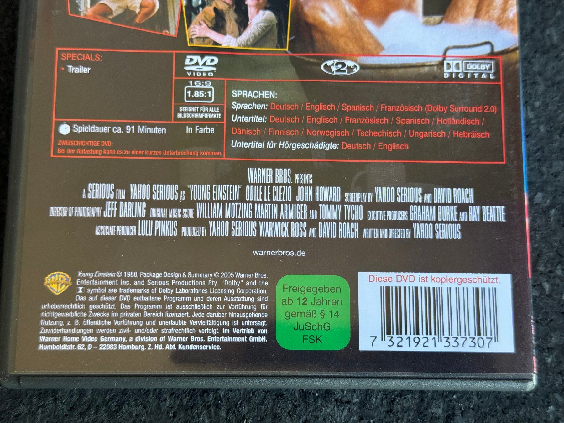 Tous les DVDs: EINSTEIN Junior DVD DE/EN/SP/FR Yahoo Serious – D'occasion à Fribourg par tschjoly 3