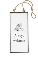 Schild aus Glas,  Neu! Shoppreis 12.-