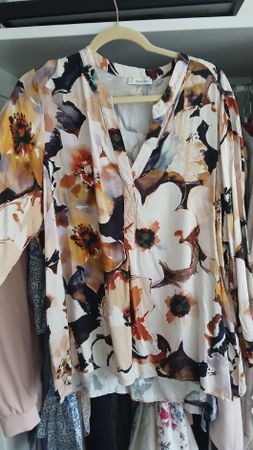 Sani Blu Bluse aus Viskose, Gr 46