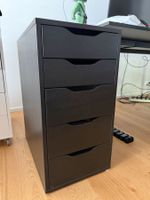 ALEX IKEA Schubladenelement, Schwarz, 36x70 cm