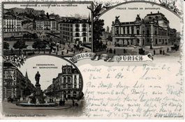 ZÜRICH Litho v. Hchr. Schlumpf No 318 gel. 1896!