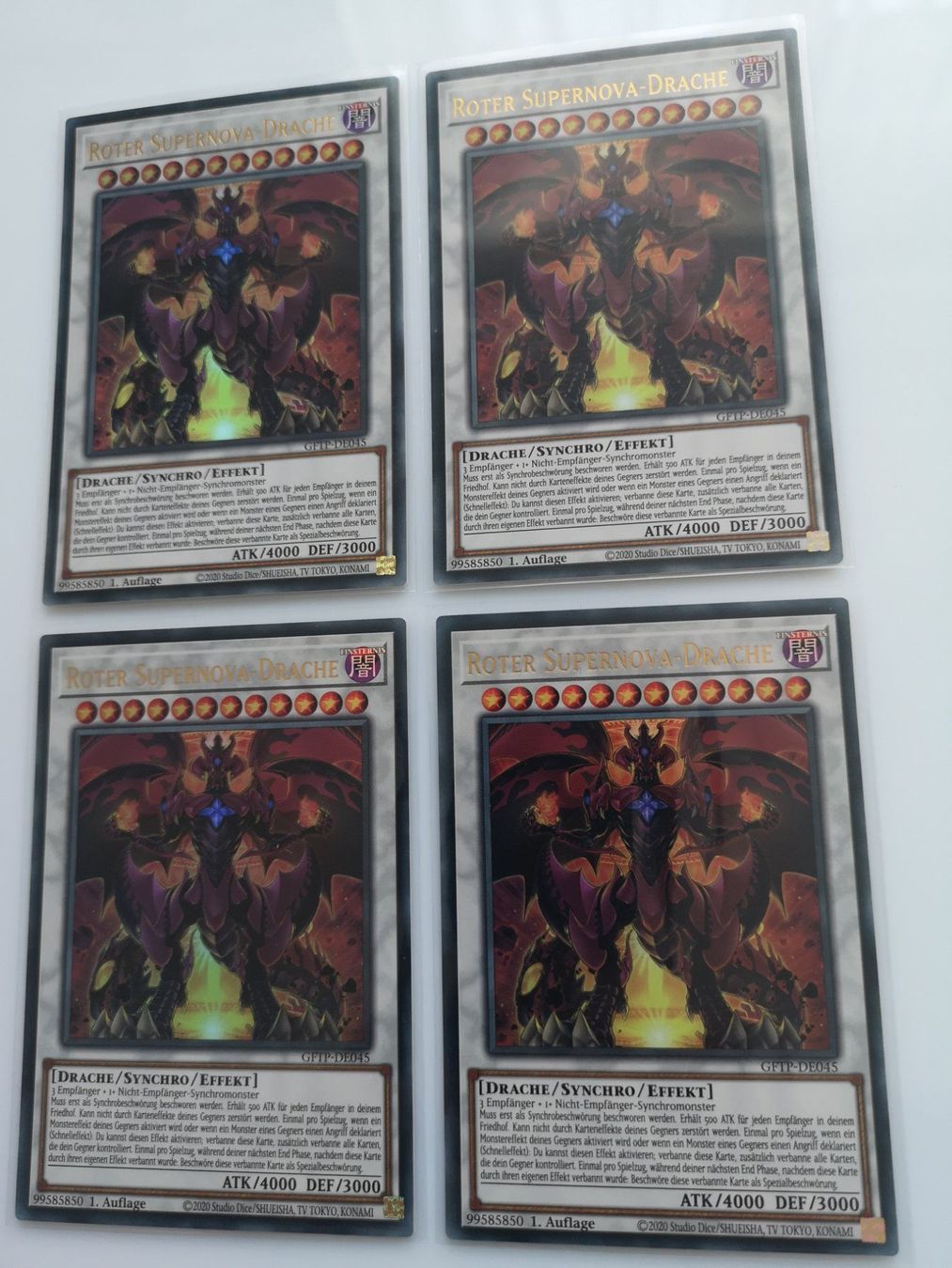 Yugioh Carte collezionabili: Roter Supernova-Drache UR Mint 1.Auflage – Nuovo e nell'imballaggio originale da Boswil venduto da ShoppingCenterCity 6