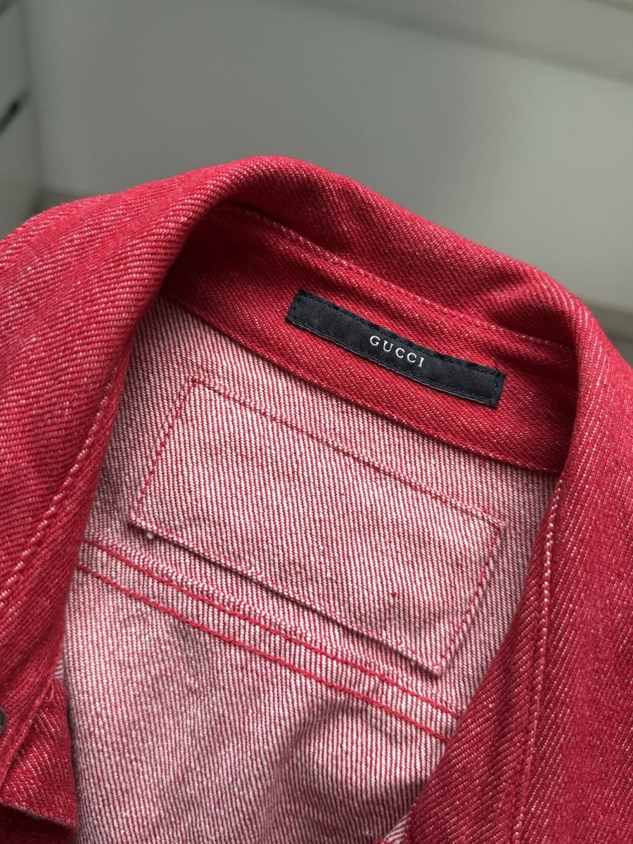 Gucci Jacken: Gucci Jeansjacke rot original – Neu (gemäss Beschreibung) aus Uznach von Resa5 4