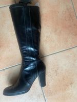Damen Stiefel Leder schwarz Grösse 38 guter Zustand