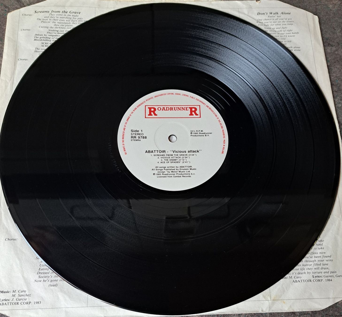Dischi in vinile: Abattoir - Vicious Attack LP (1985) – Usato da Solothurn venduto da Temple_of_Triton 4