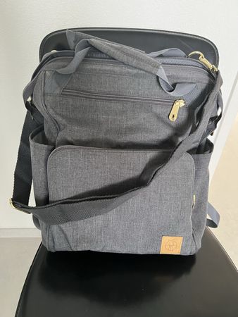 Lässig Wickelrucksack Goldie grau