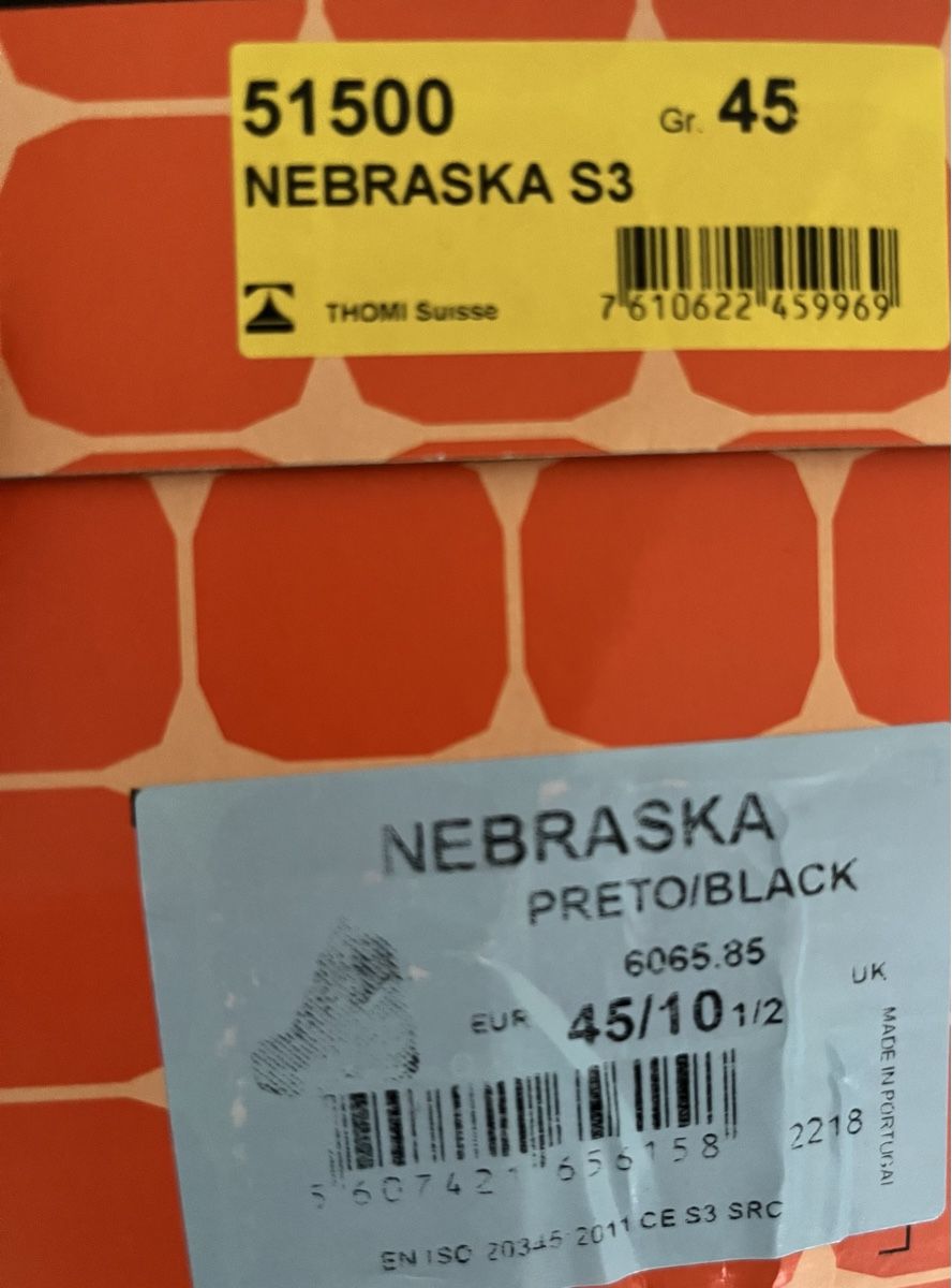 Scarpe da uomo: No Risk Sicherheitsschuh  S3 Nebraska – Nuovo e nell'imballaggio originale da Densbüren venduto da lana79 2