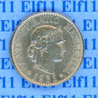 CHF___0.10 1961 -unz 10 Rappen