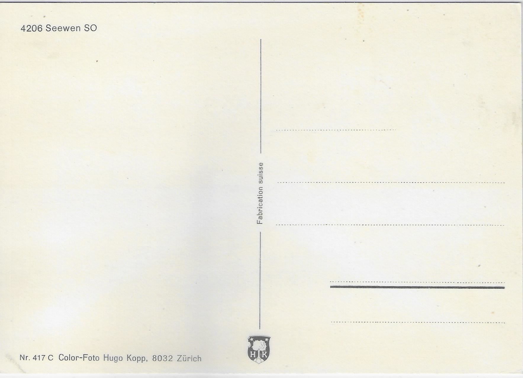 Cartoline postali: Seewen SO - Multiview – Usato da Ettingen venduto da Kartenplanet 1