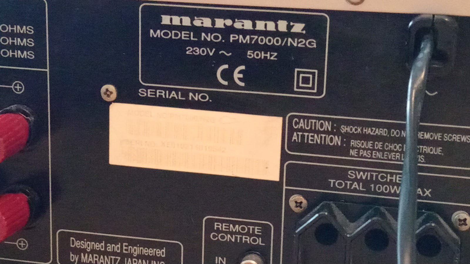 Marantz Amplificatori: Fully Refurbished - Marantz PM7000 Vintage Amplifier – Usato da St-Cergue venduto da per_6cx5 9