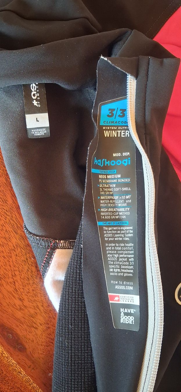 Assos Canottiere & Pantaloni: Assos mille GT Winter L – Usato da Seedorf BE venduto da Ab0815 1