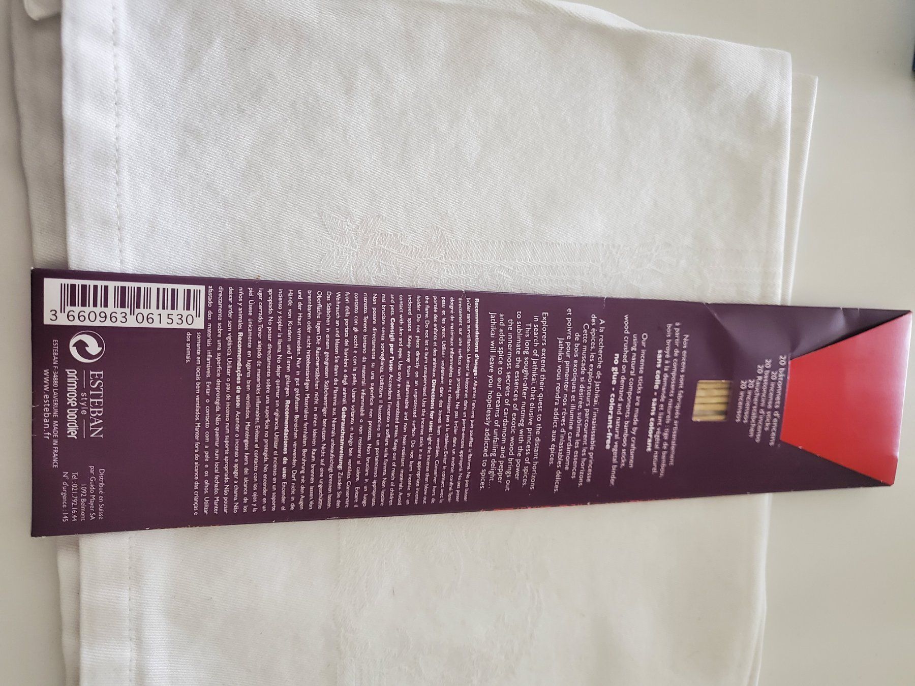 Deodoranti per ambiente: 20 Räucher Duftstäbchen Esteban Paris Jatikai Lufterfrischer – Nuovo e nell'imballaggio originale da Unterägeri venduto da ani_pn8n 2