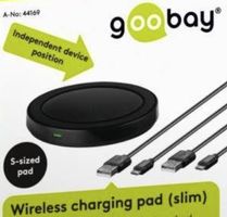 Kabelloses Ladegerät für Smartphones/Qi-kompatibel, NEU