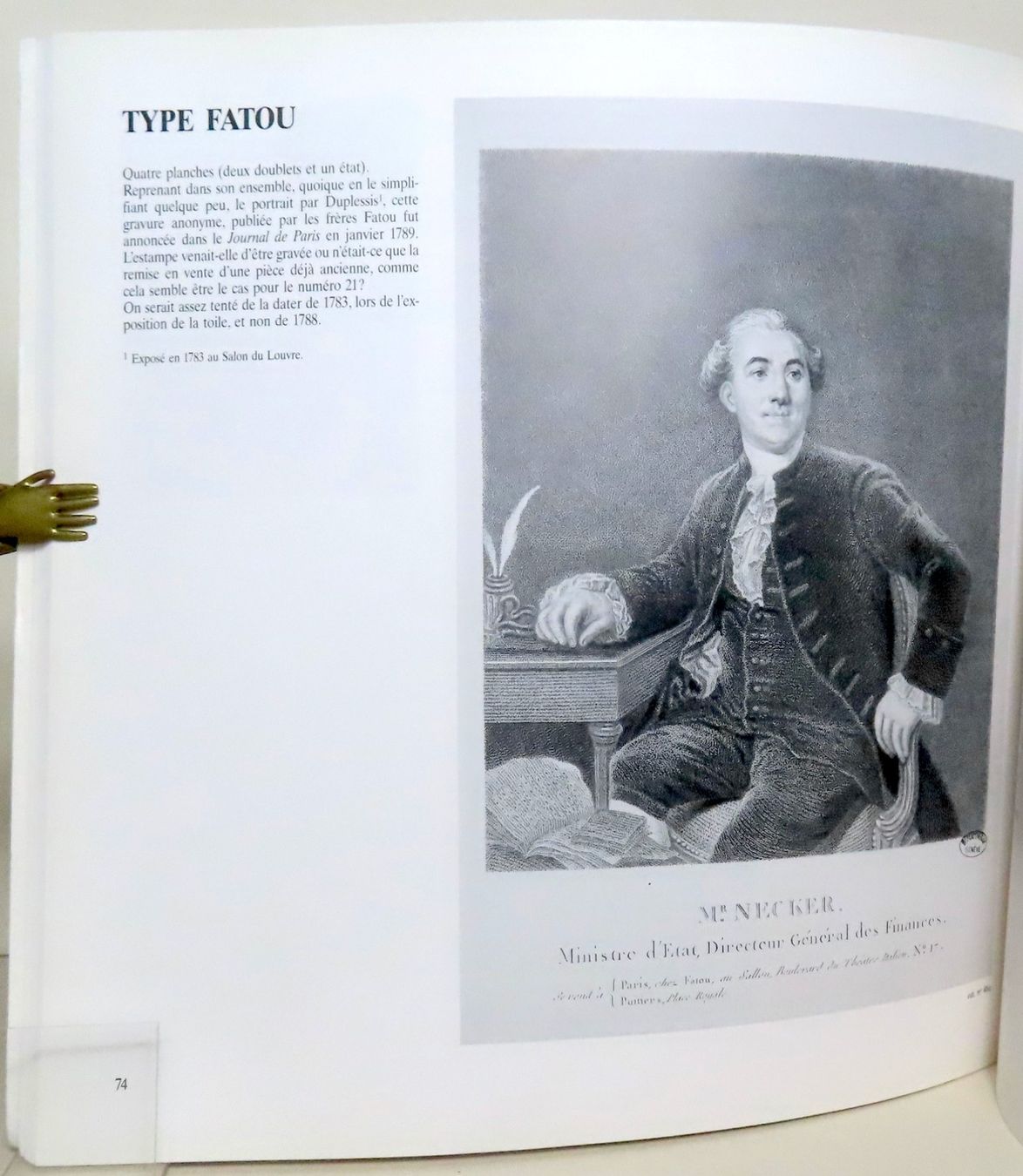 Libri: Les portraits gravés de Jacques Necker – Usato da Le Locle venduto da LibrairieLaBergerie 1