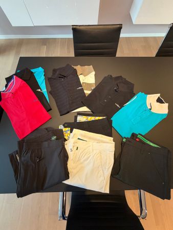 Golfer Kleidung / verschiedene Polos und Hosen / wie neu!