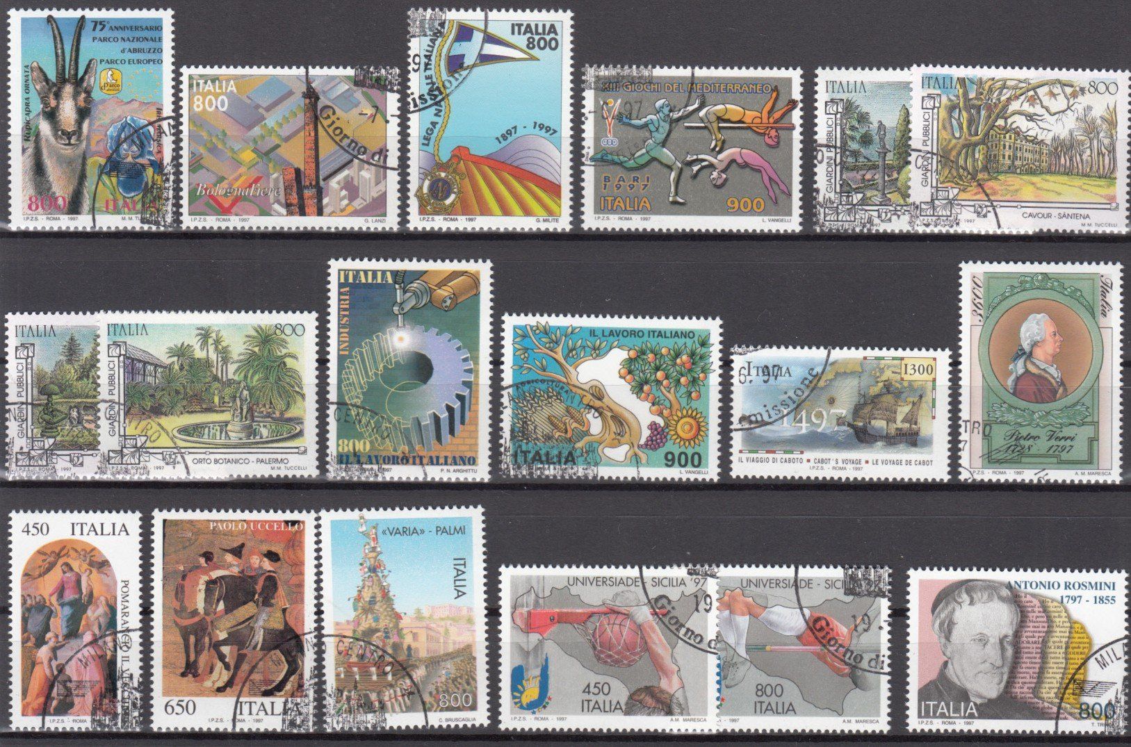 Alle Briefmarken: Italien 1997 mit ET – Gebraucht aus Bürglen TG von StampGraf 3