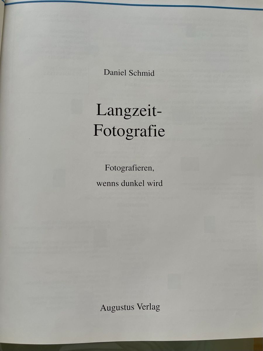 Libri: Langzeitfatografie – Usato da Kehrsatz venduto da bianca69 2