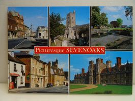 Postkarte Sevenoaks, England, Sehenswürdigkeiten 10,5 x 15cm