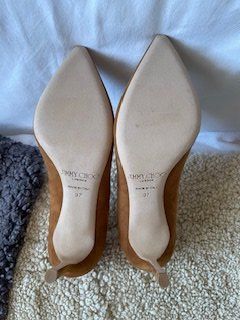 Jimmy Choo Scarpe da donna: Jimmy Choo Romy Suede Pumps Camel Size 37 – Nuovo (secondo la descrizione) da Bernhardzell venduto da Sunka0 6