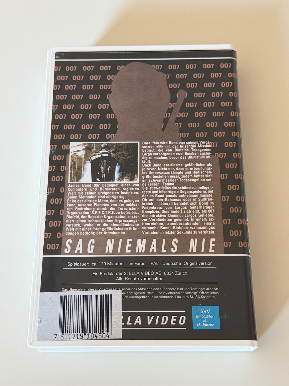 Tutti i VHS: 007 James Bond - Sag Niemals Nie – Usato da Altstätten SG venduto da sheamus 1