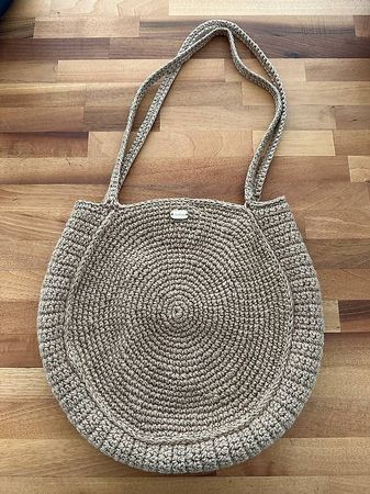 Gehäkelte Jute-Tasche / Strohtasche